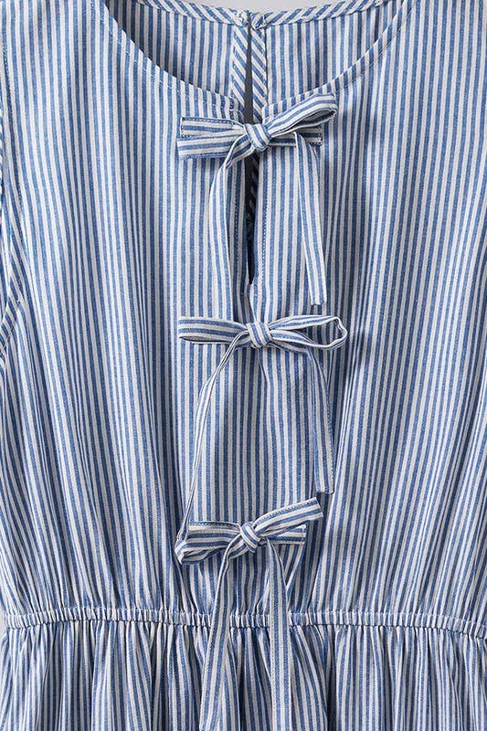 Pinstripe Tie Dress