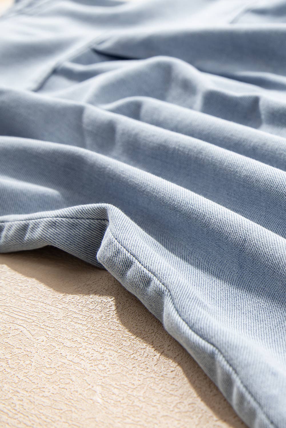 Puff Sleeve Denim Top