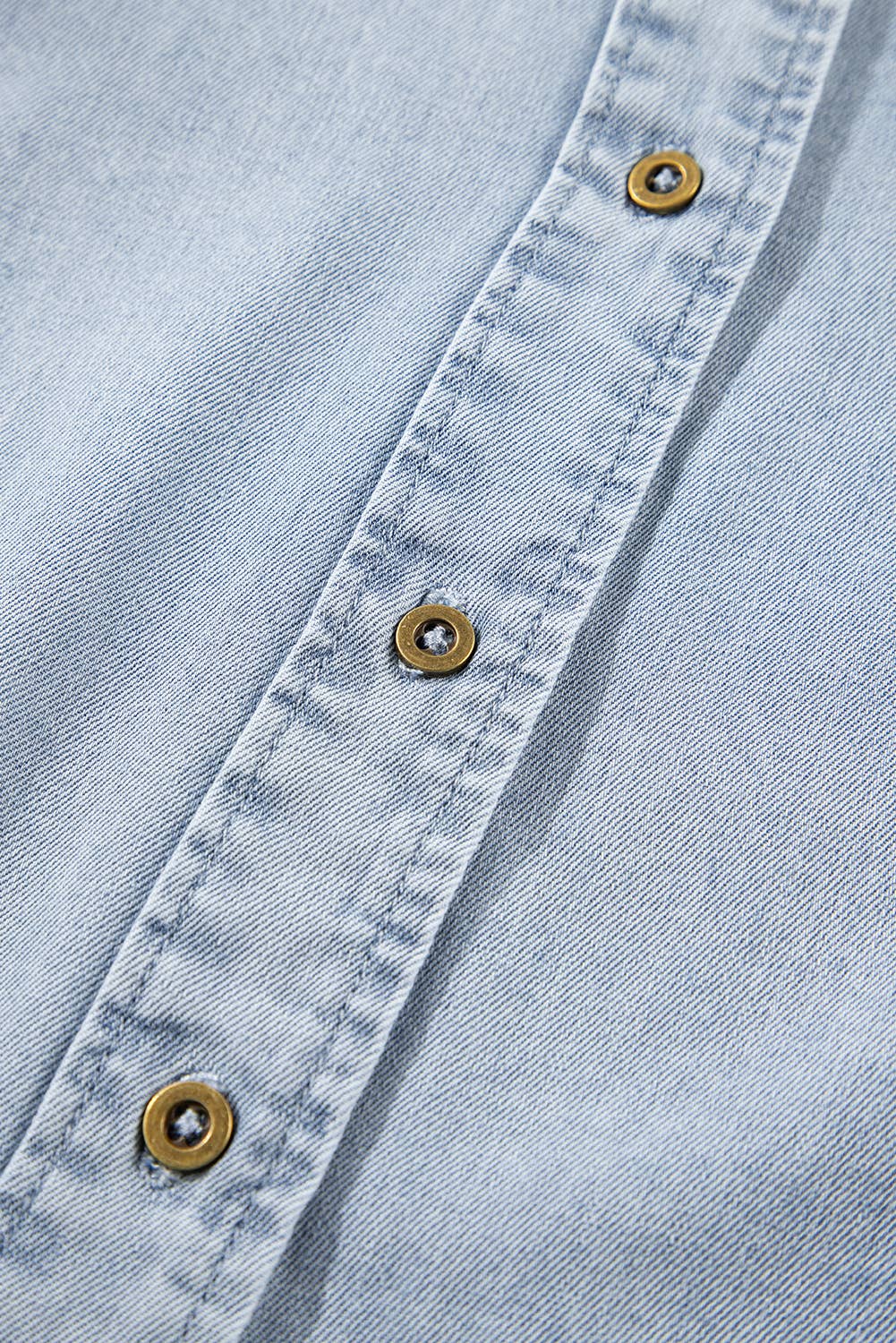 Puff Sleeve Denim Top