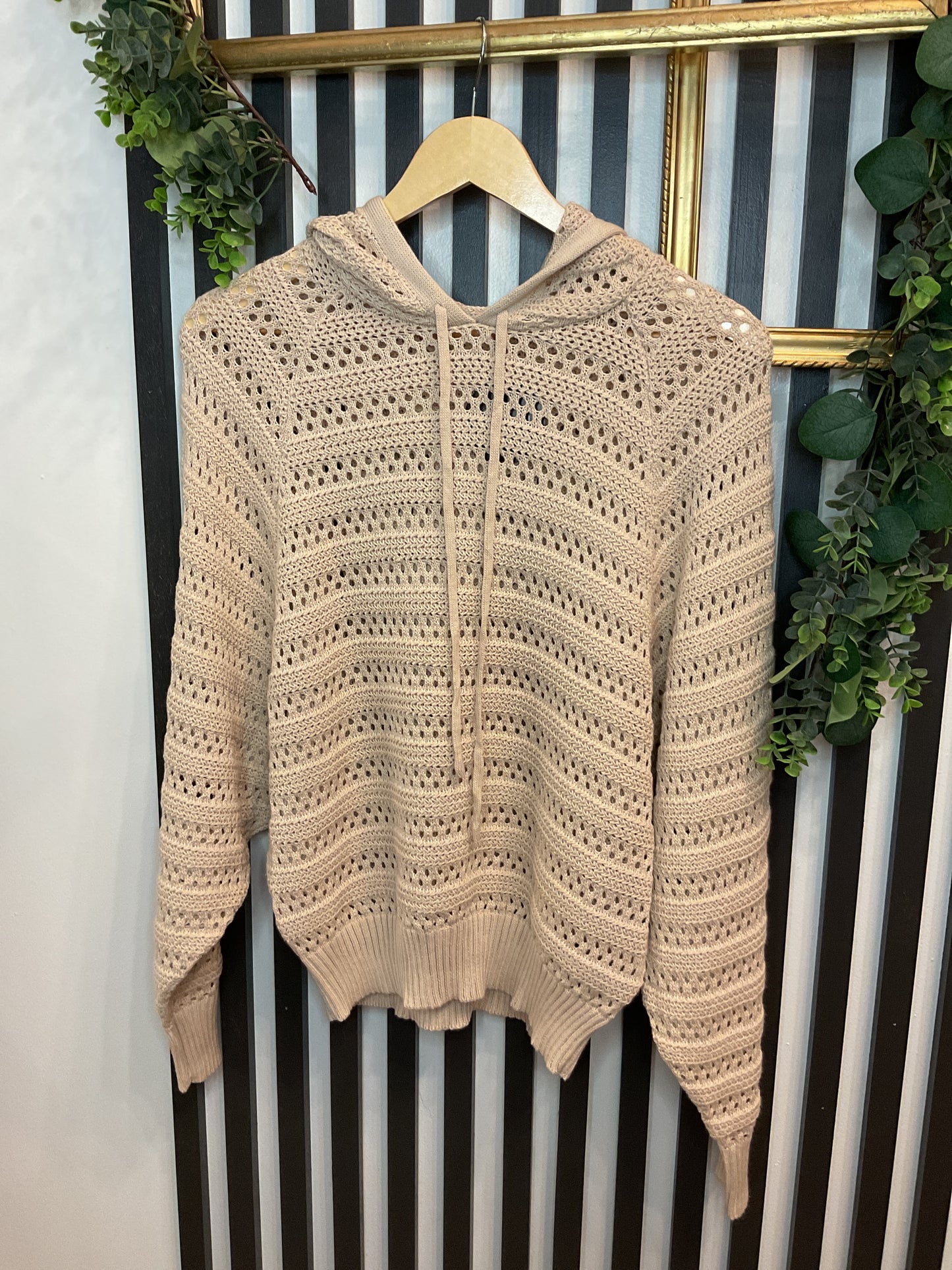 Crochet Pullover Hoodie