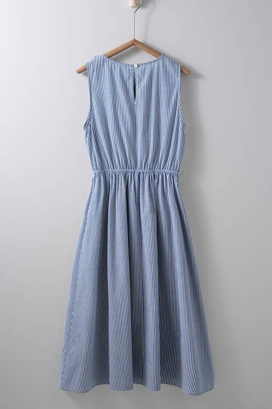 Pinstripe Tie Dress