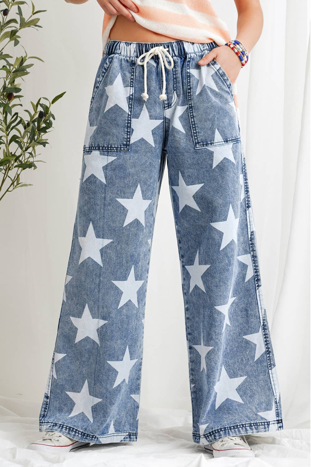Star Print Jeans