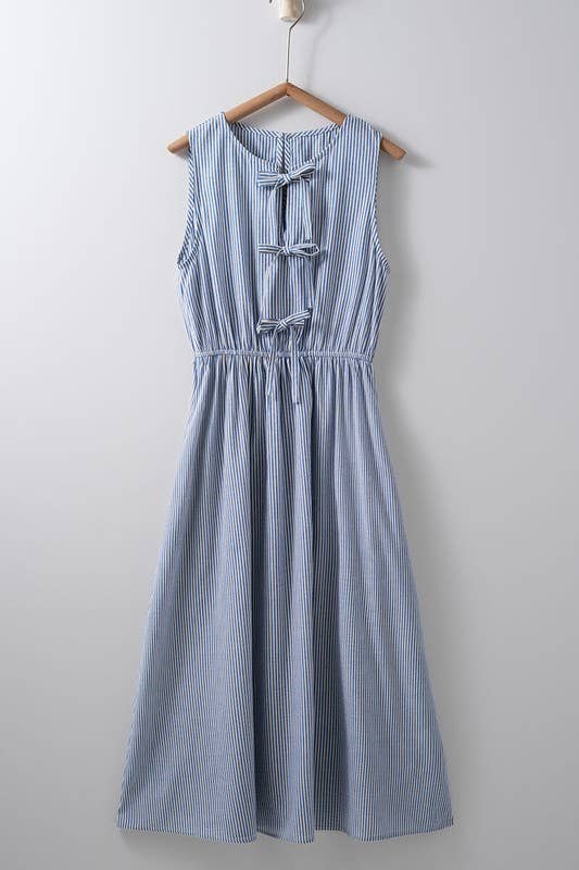 Pinstripe Tie Dress