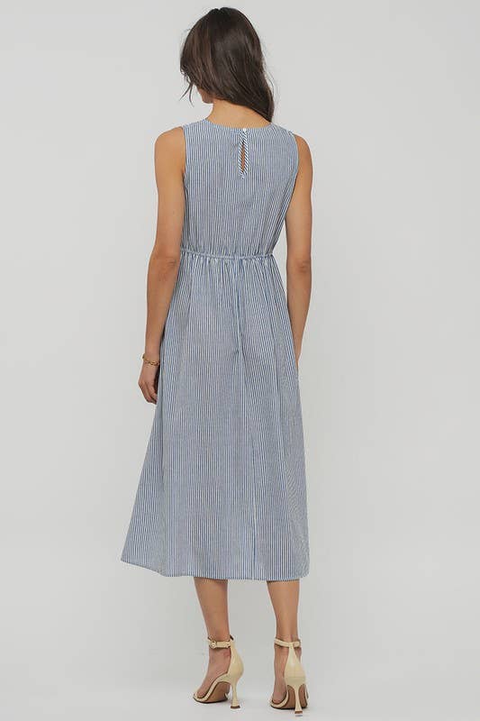 Pinstripe Tie Dress