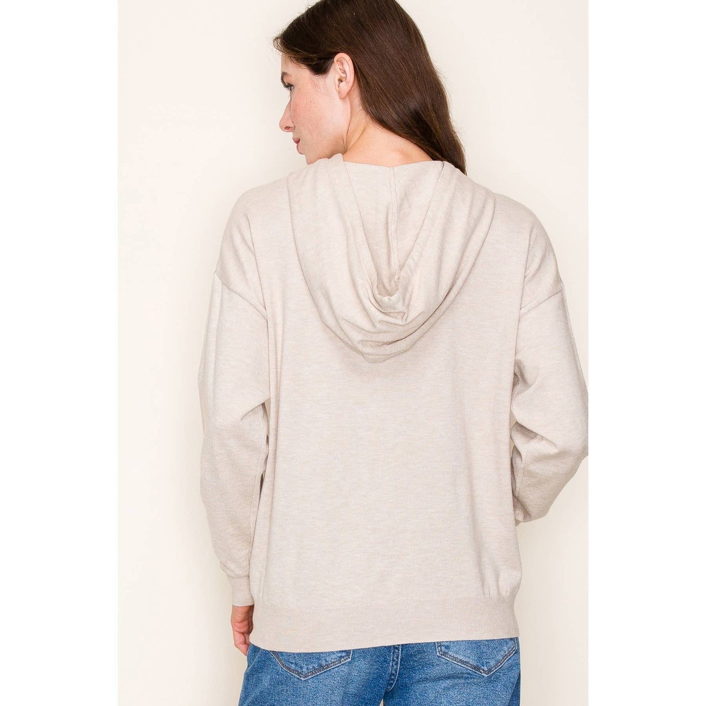 Drawstring long sleeve Hoodie