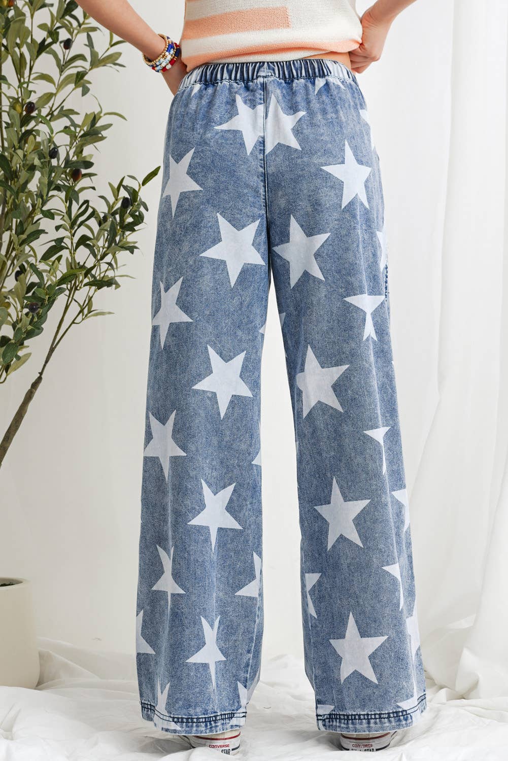 Star Print Jeans
