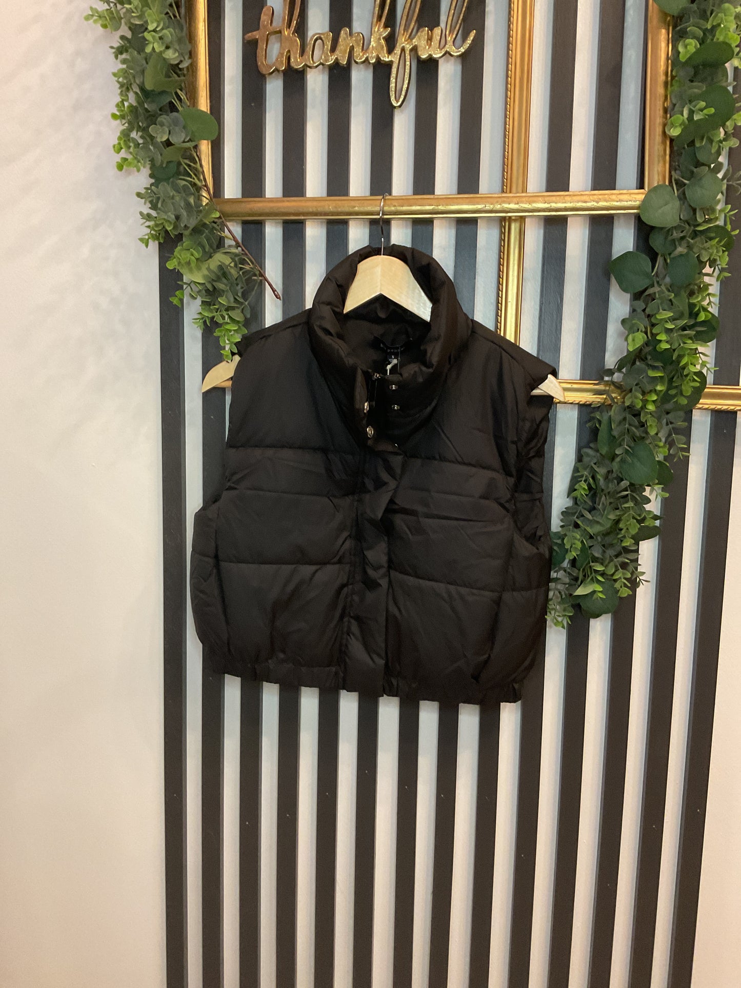 Crop Puffy Vest