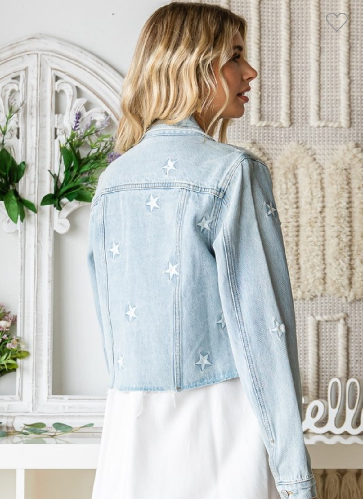 Star embroidered jacket