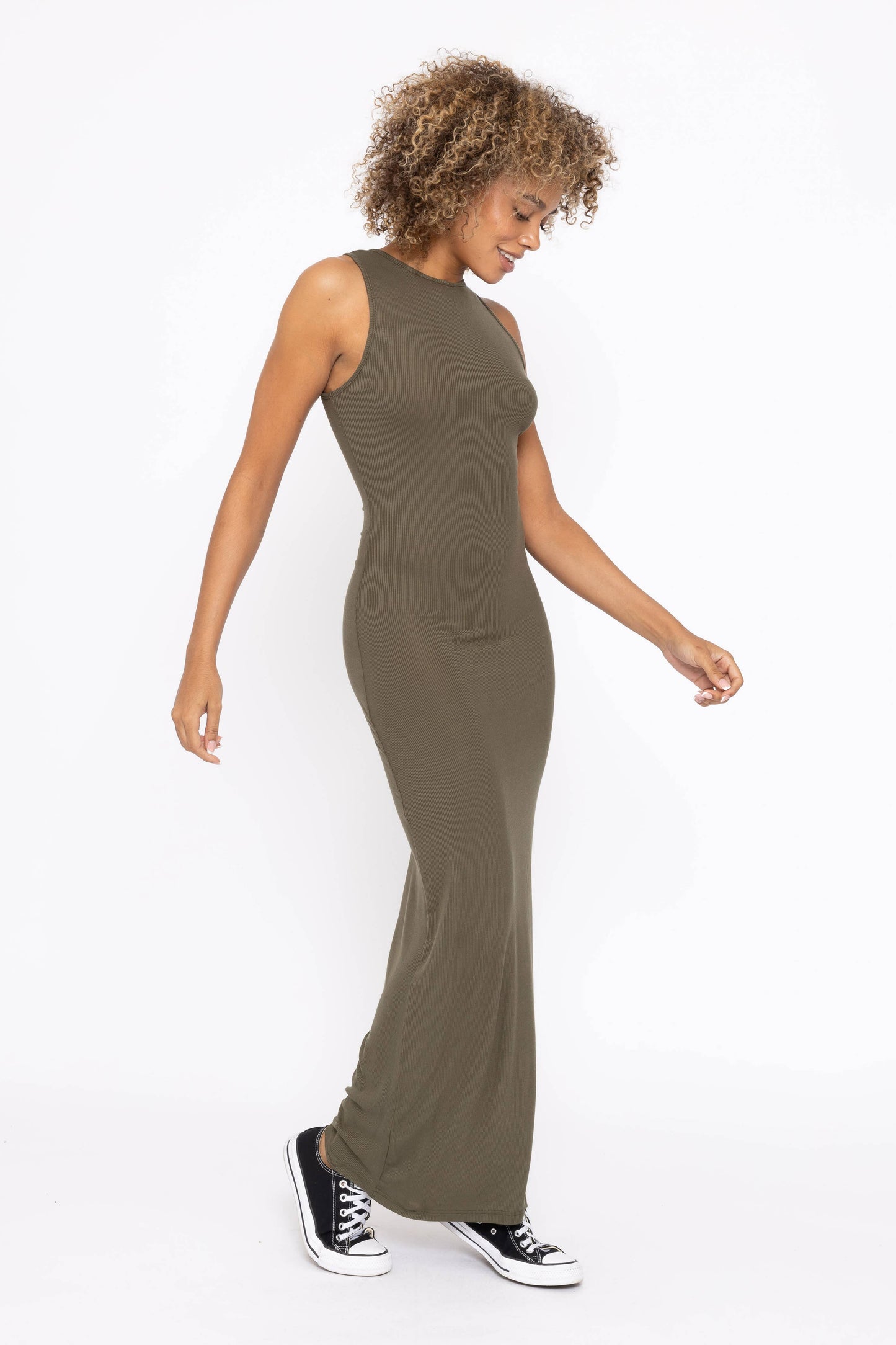 Ribbed Maxi Dress