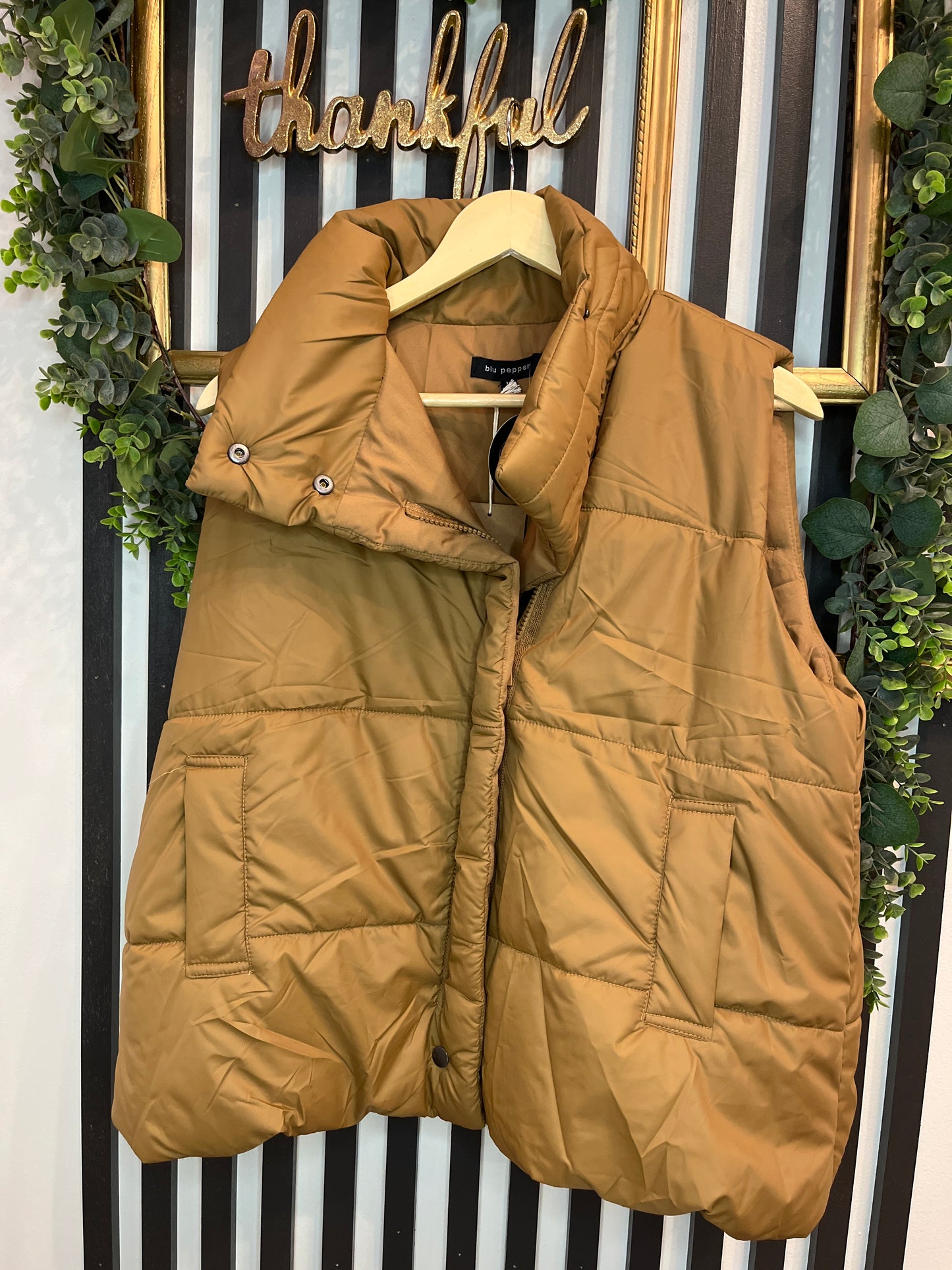 Asymmetric Puffer Vest
