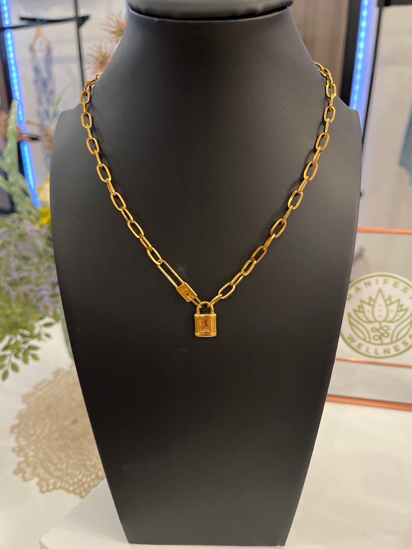 Lock Pendant Necklace