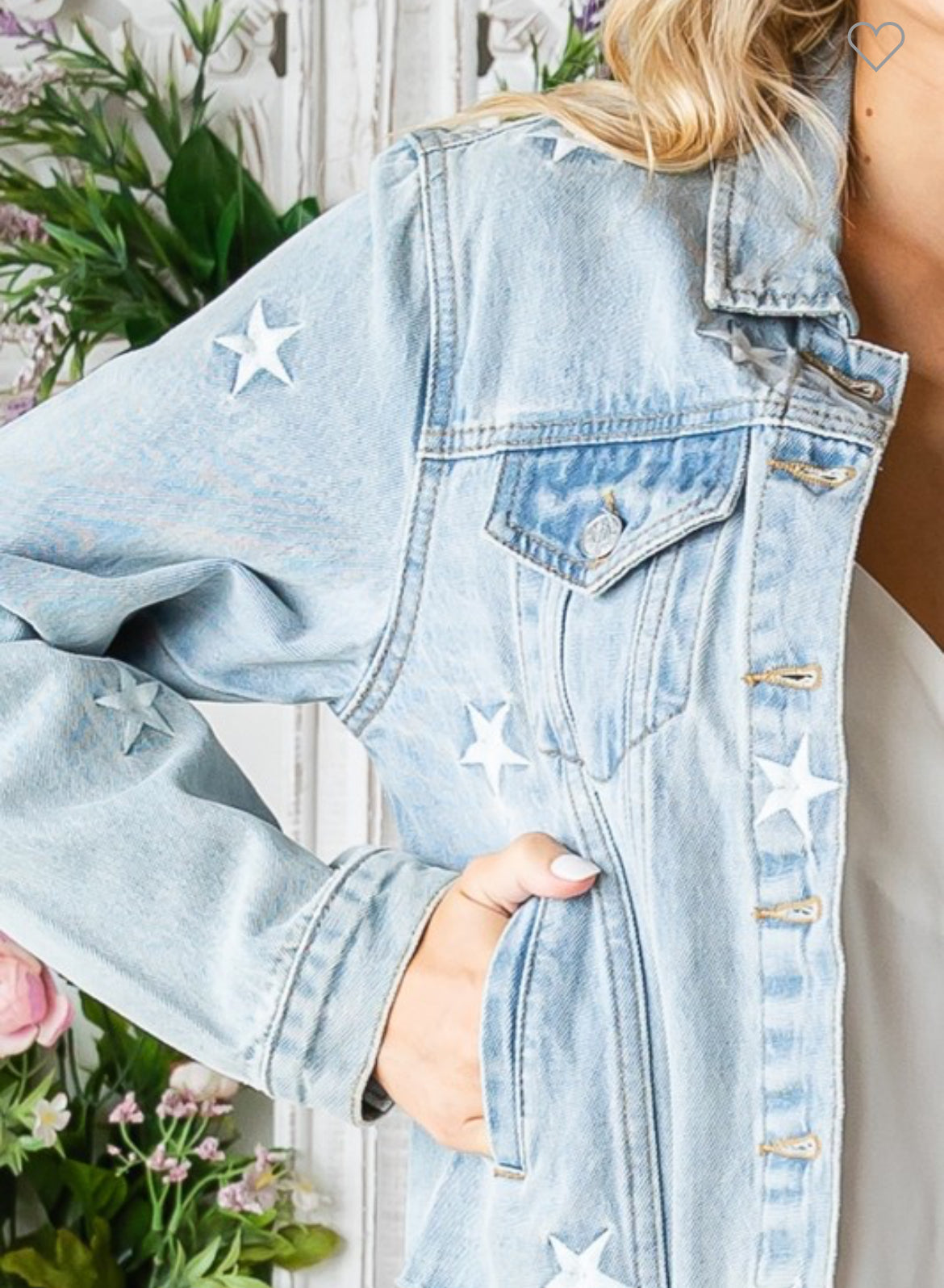 Star embroidered jacket