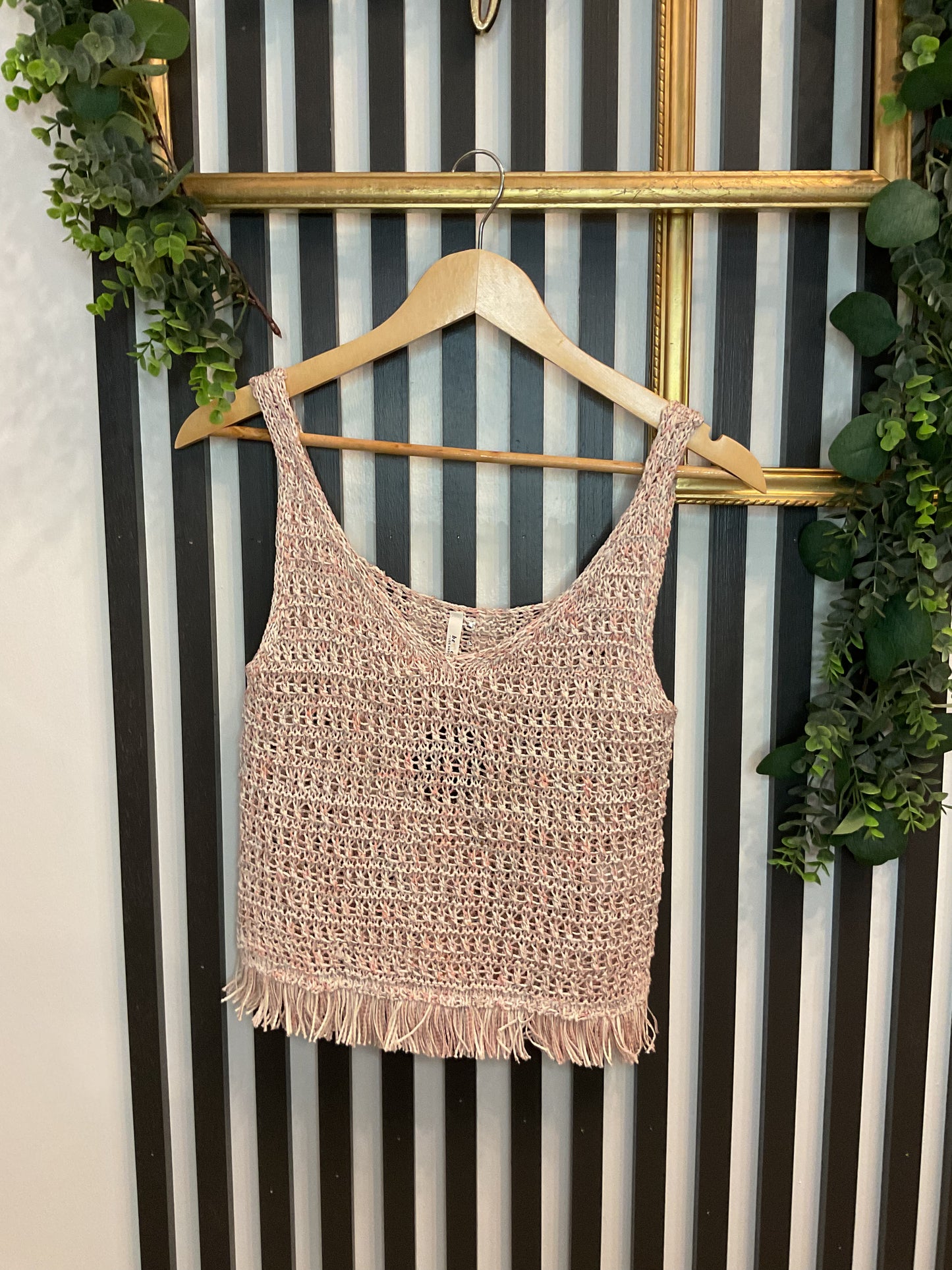 Cropped Tassle Tank