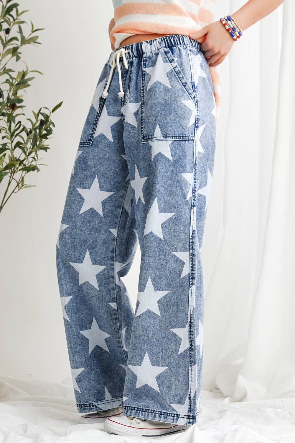 Star Print Jeans