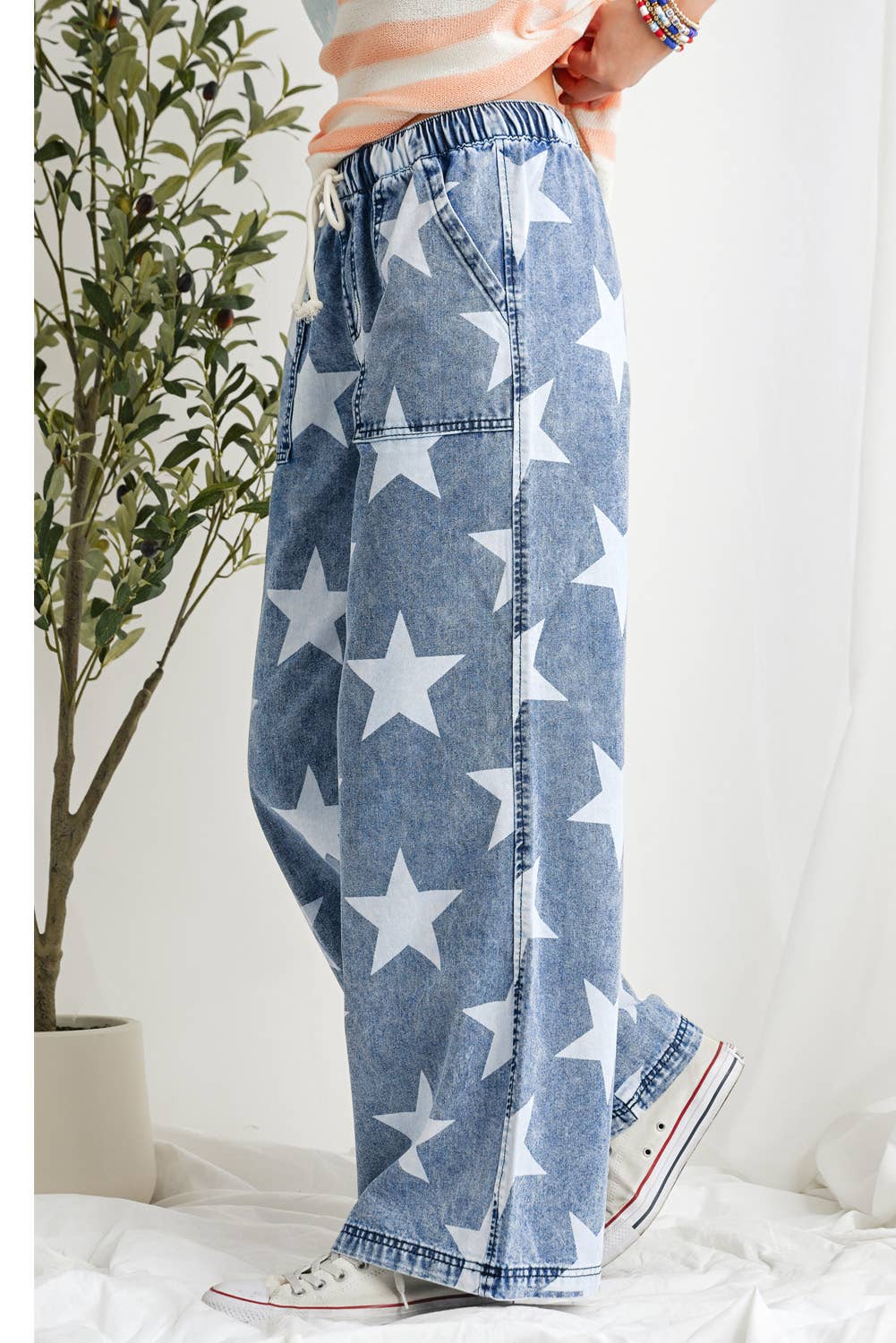 Star Print Jeans
