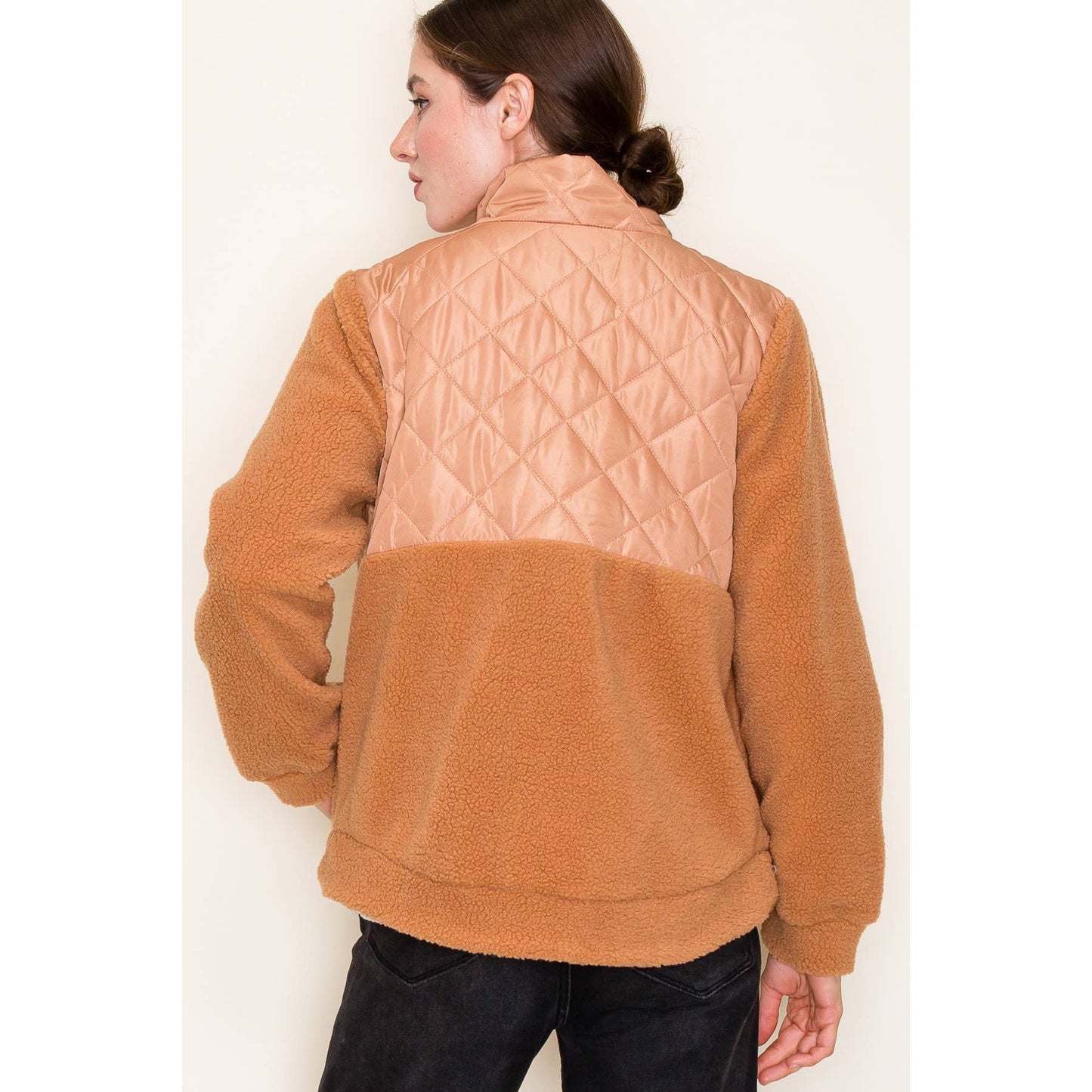 Quilted Fleece Zip-Up