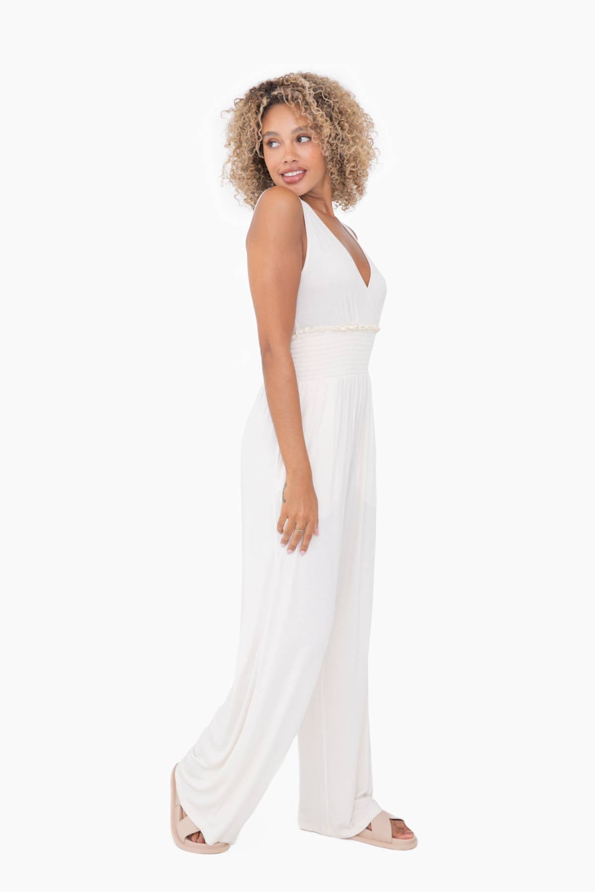 Smocked Jumpsuit
