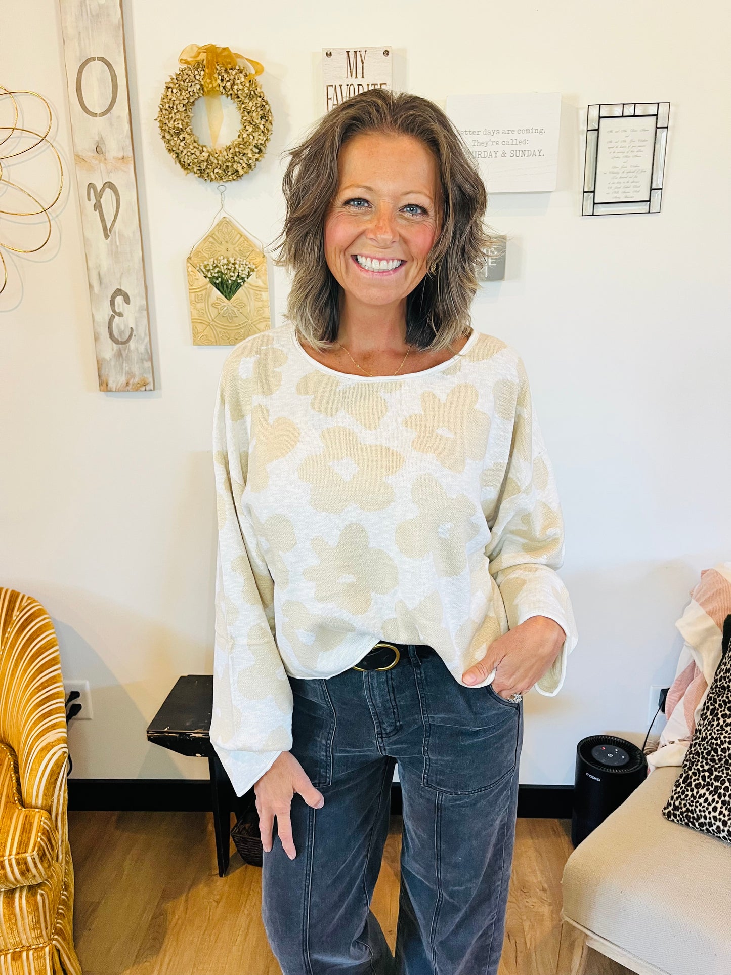 Flower sweater