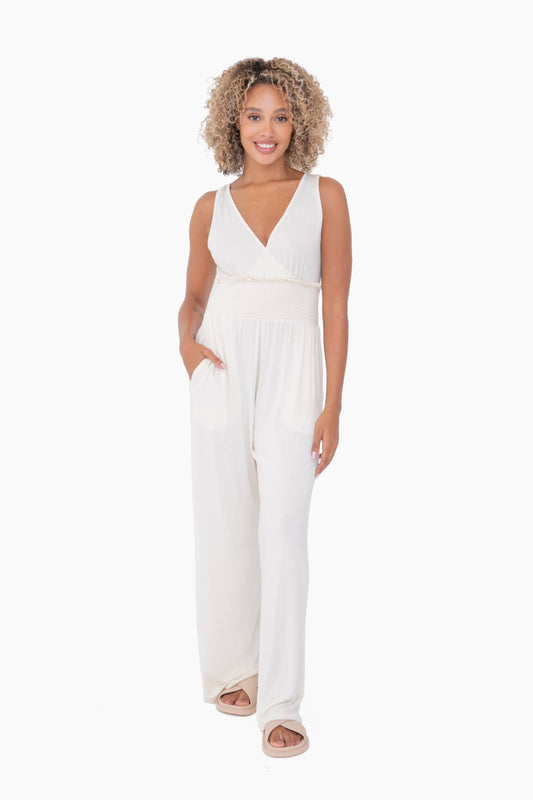 Smocked Jumpsuit