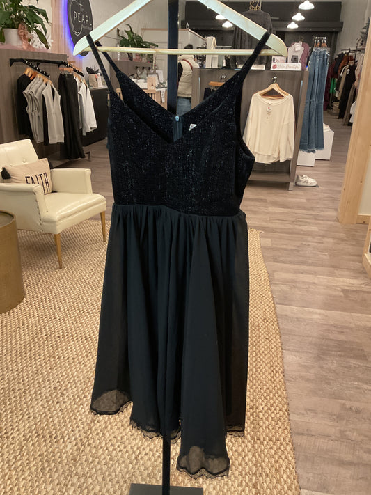 Velvet Chiffon Dress