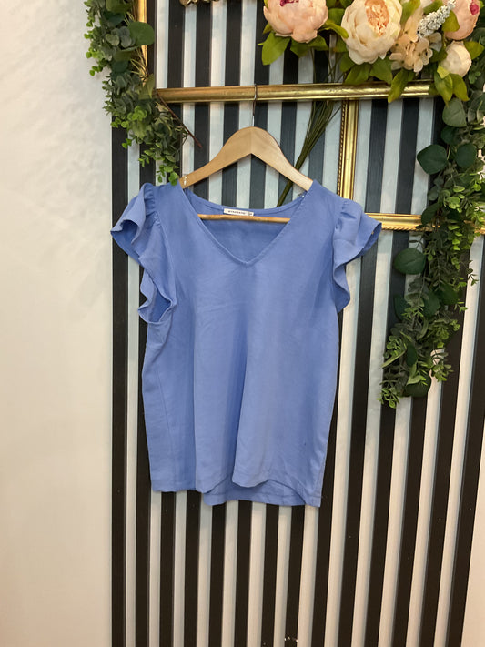 Ruffle Sleeve Blouse
